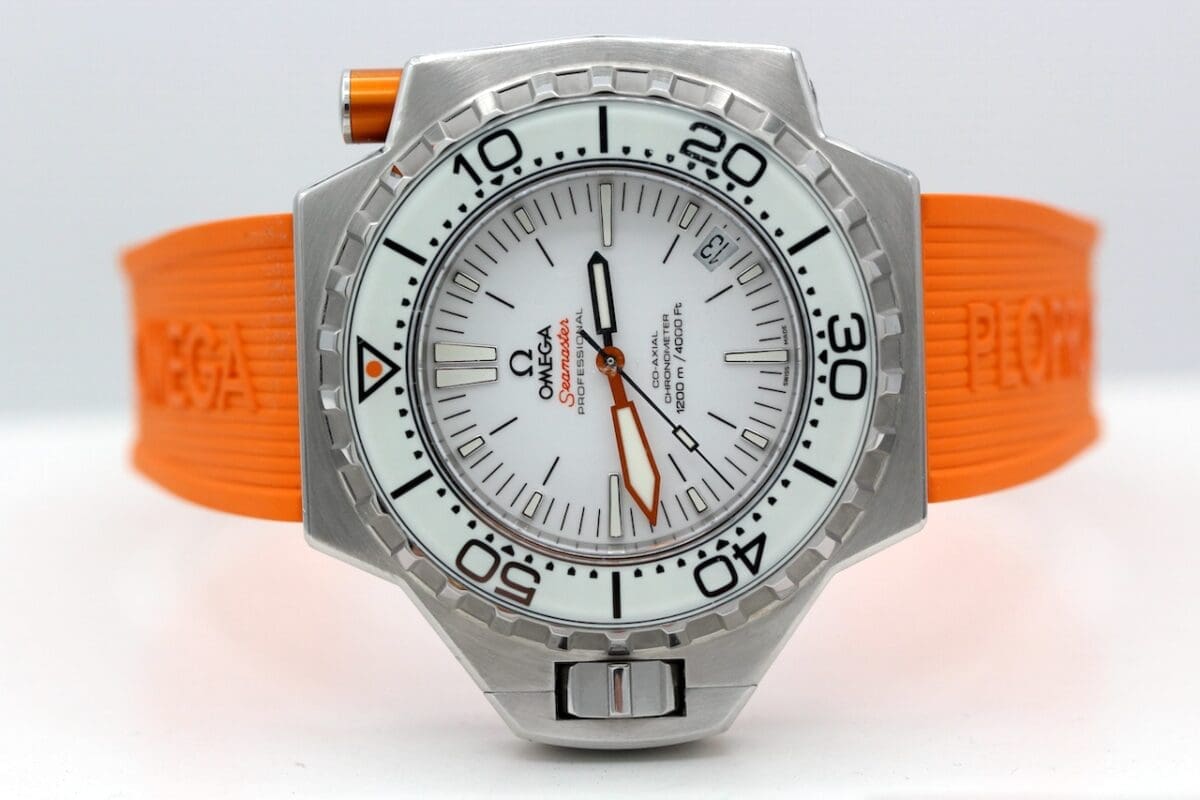 Omega Seamaster Ploprof 1200 Meter von 2013 mit Garantiekarte im Neuzustand