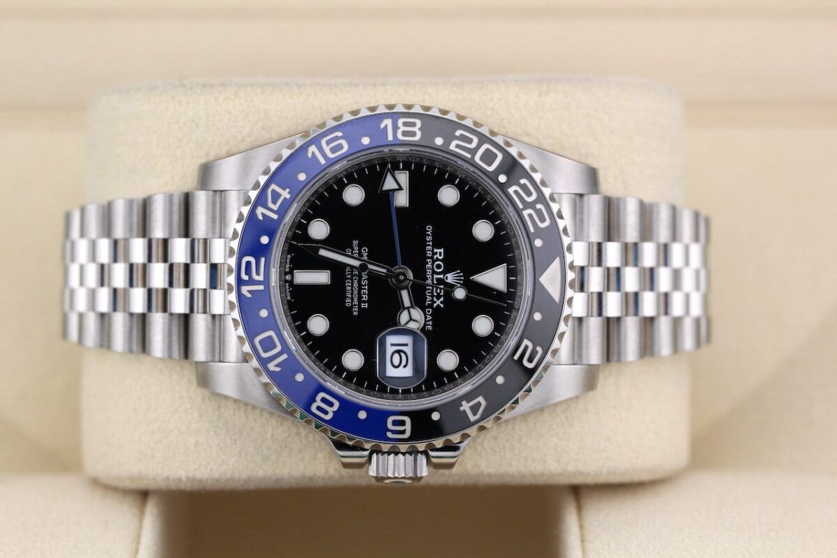 Rolex GMT Master II "Batgirl" Ref.: 126710BLNR 7-2020 LC100 Stickers
