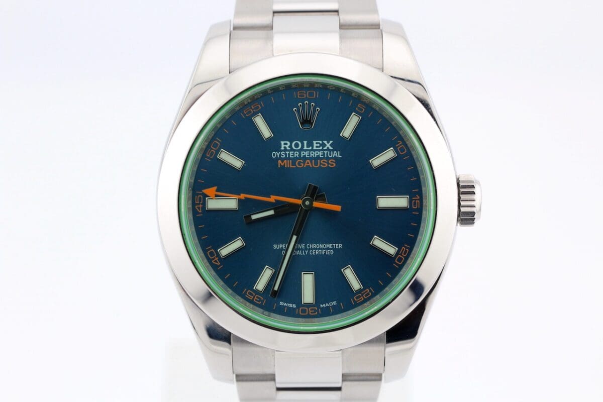 Ikonische Rolex Milgauss 116400GV Z-Blue von 2021
