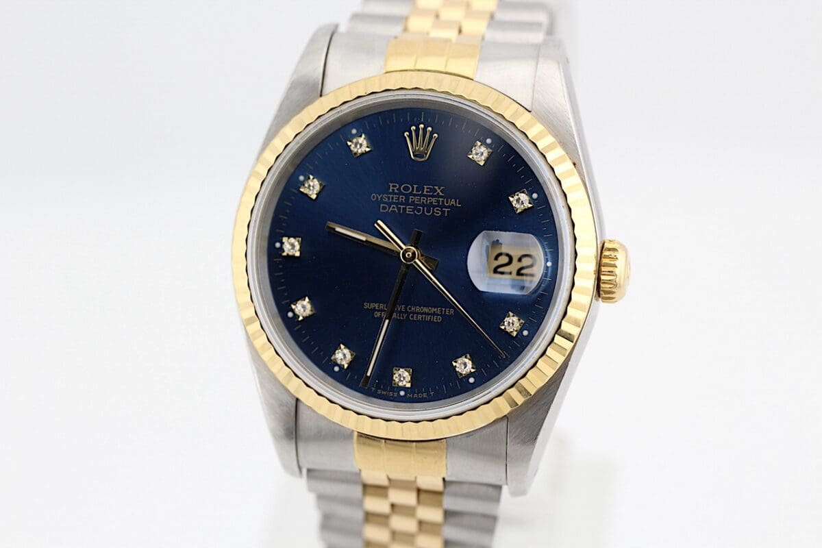 Rolex Datejust 16233 – Elegante Luxus-Edition blaues Diamantblatt