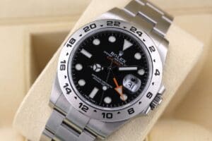 Sportliche Rolex Explorer II 216570 Schwarz – 2017 - Service