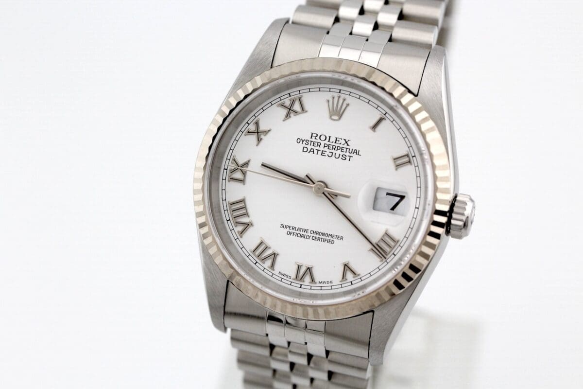 Elegante Rolex Datejust Ref.: 16234 Full Set 1999 No Holes